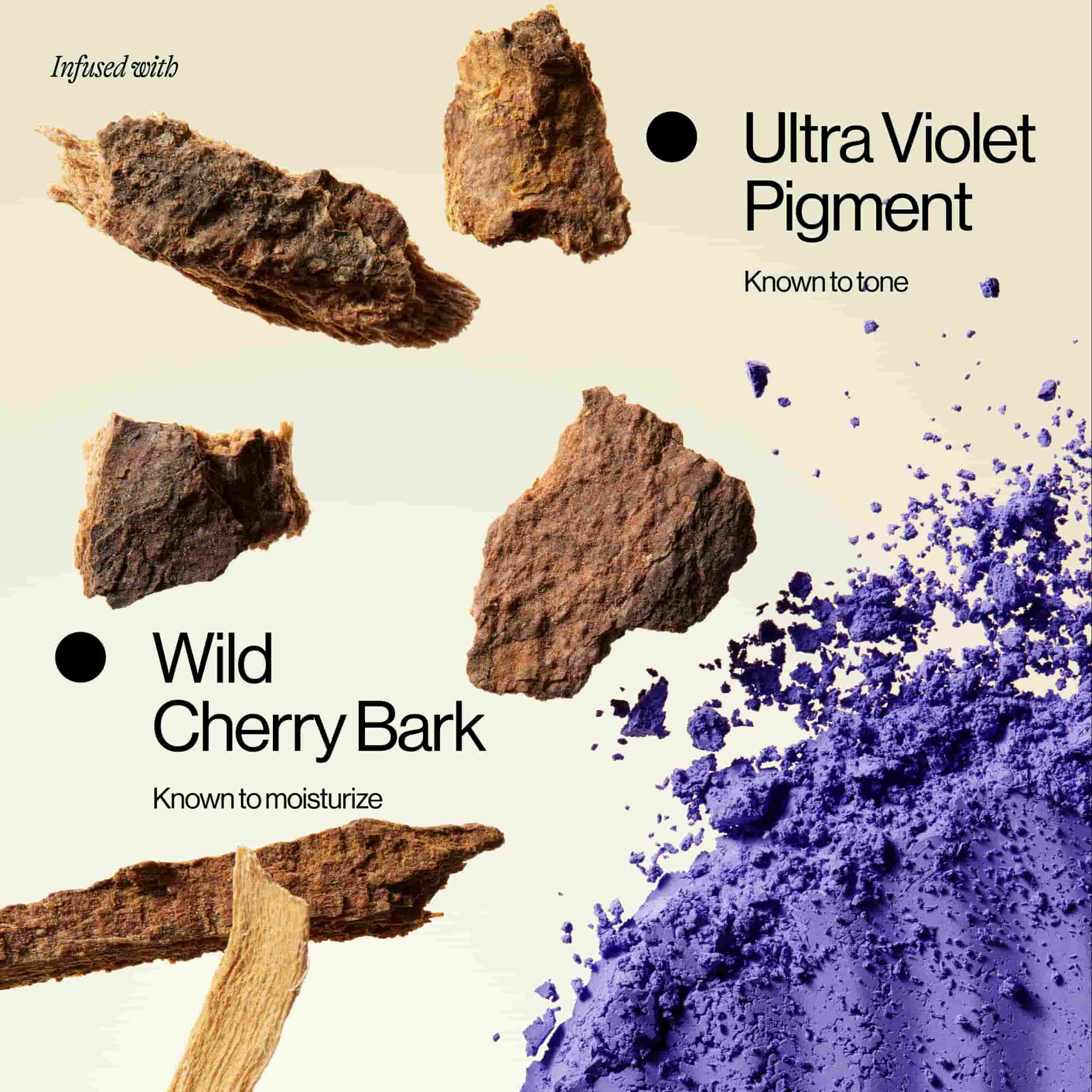 Ultra Violet Pigment and Wild Cherry Bark