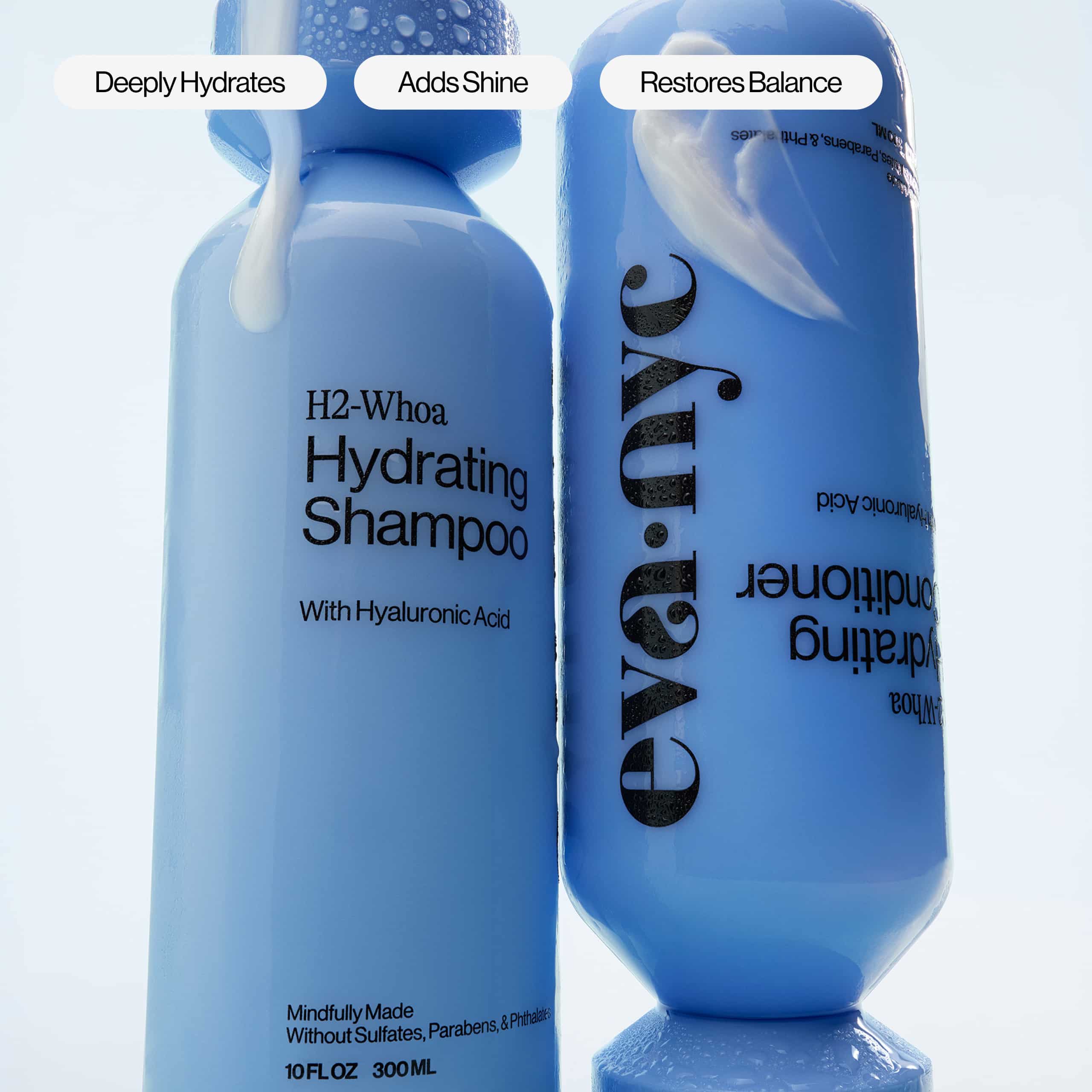 H2-Whoa Hydrating Shampoo and Conditioner Key Benefits