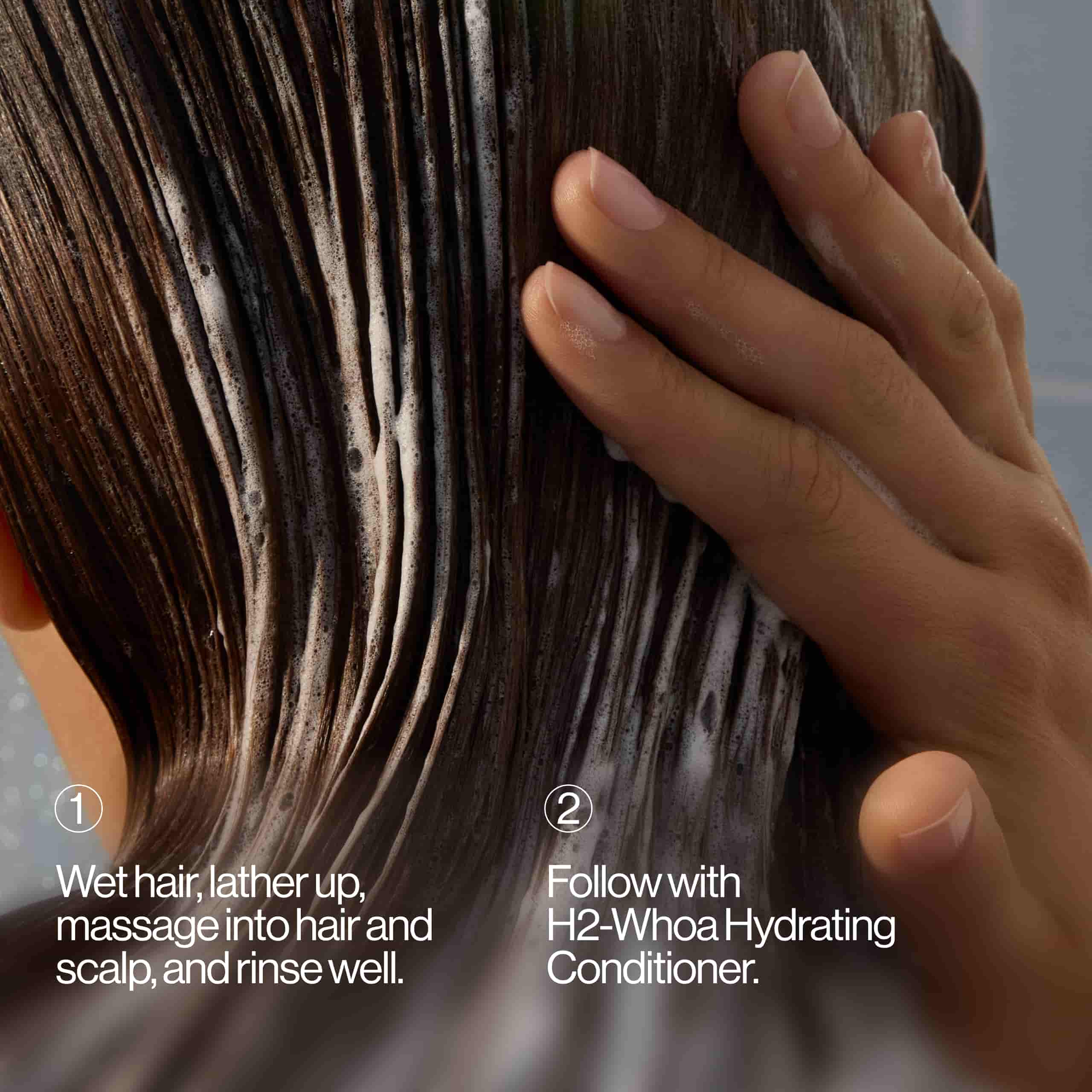 How to Use H2-Whoa Hydrating Shampoo