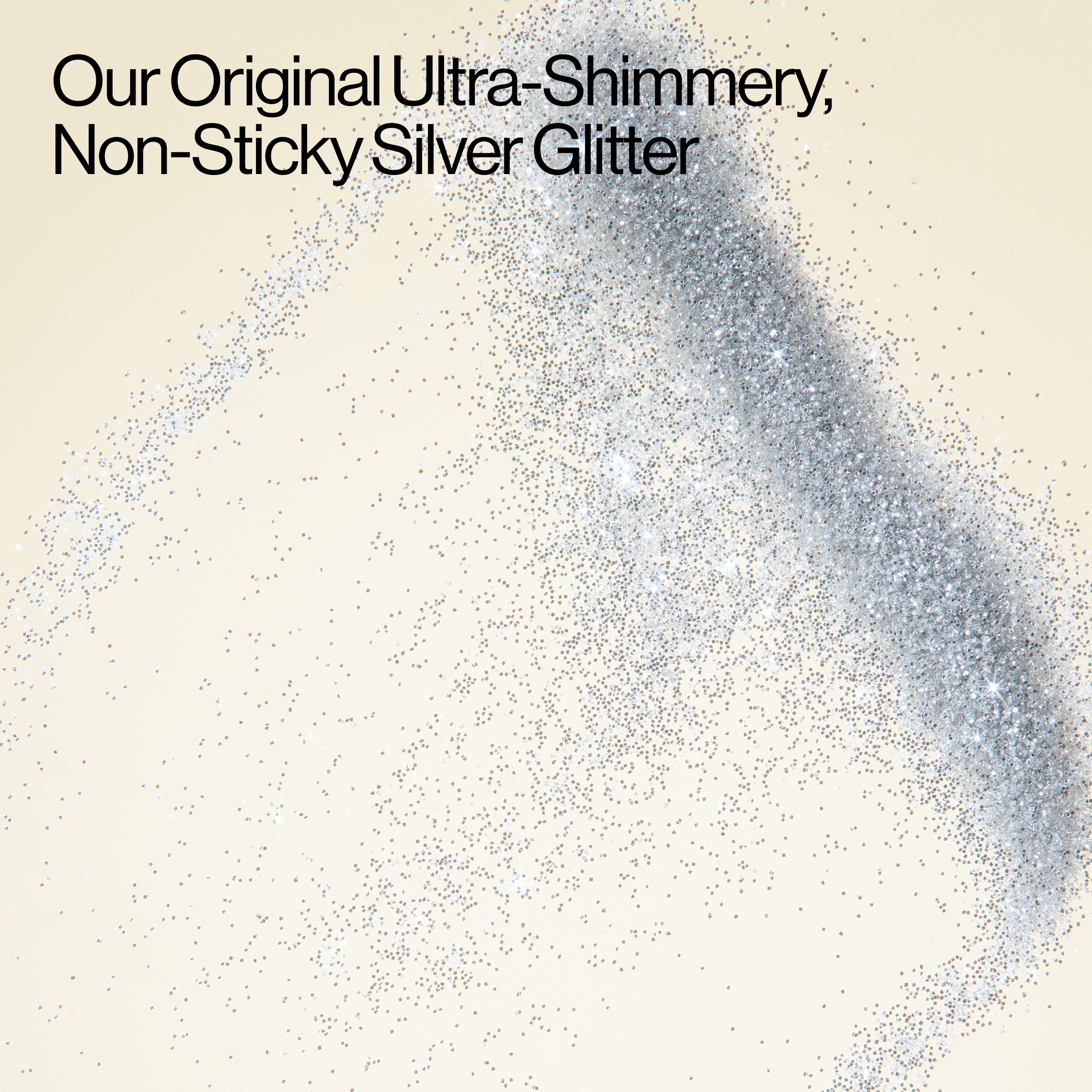 Eva NYC Glitter Spray for hair and body is made with Silver Glitter