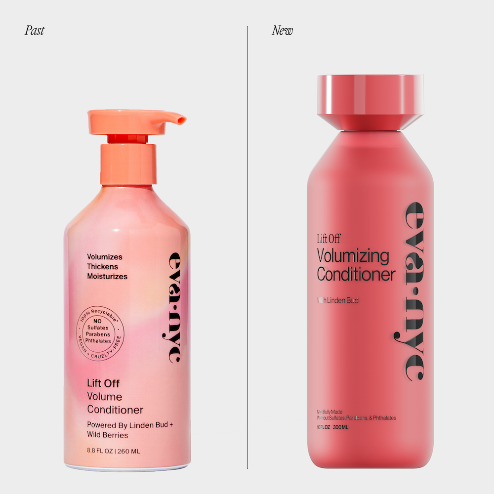 Lift Off Volumizing Conditioner Old and New Packaging