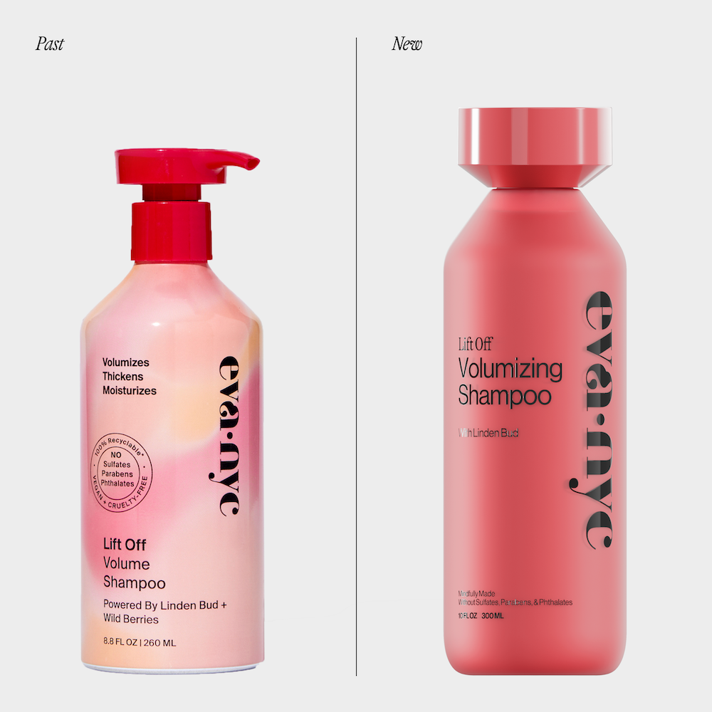 Lift Off Volumizing Shampoo Old and New Packaging