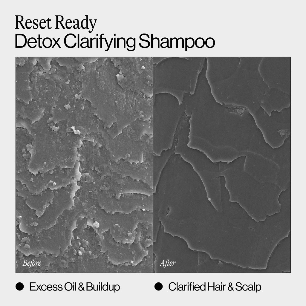 Reset Ready Detox Clarifying Shampoo Before and After